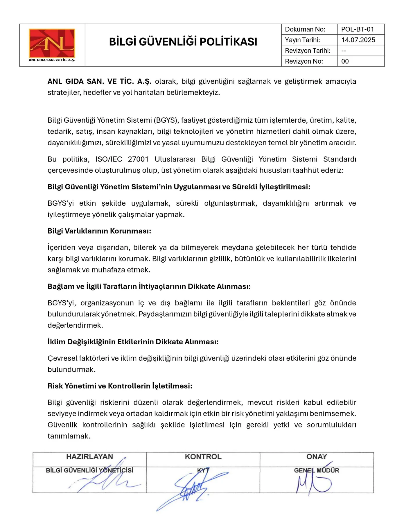 Information Security Policy