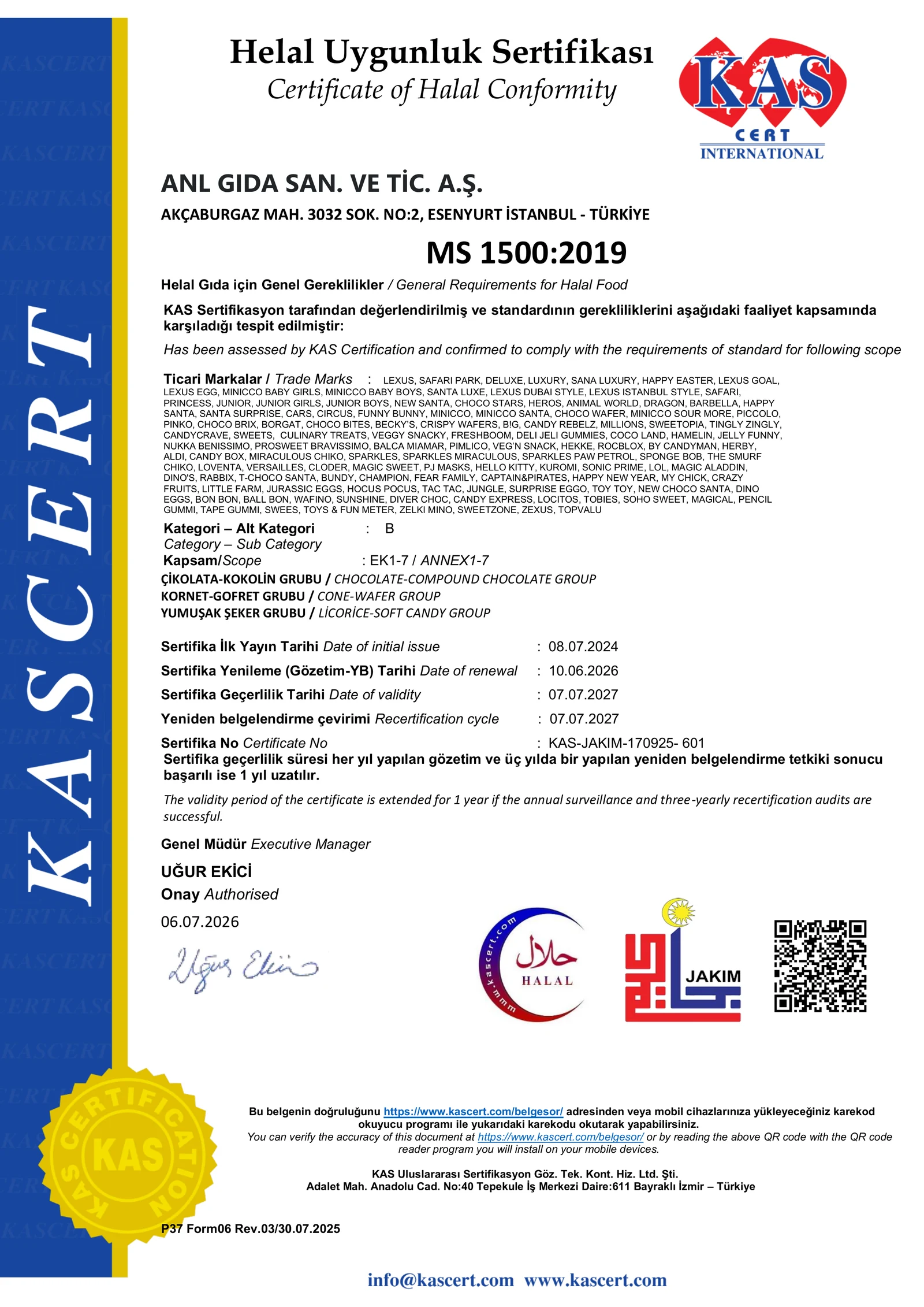 MS 1500 Halal Compliance Certificate